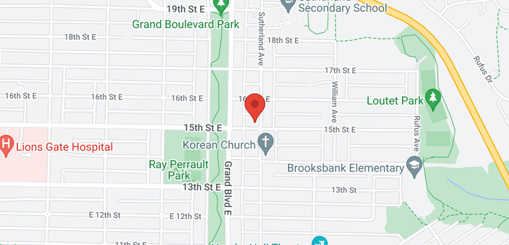 map of 784 E 15TH STREET